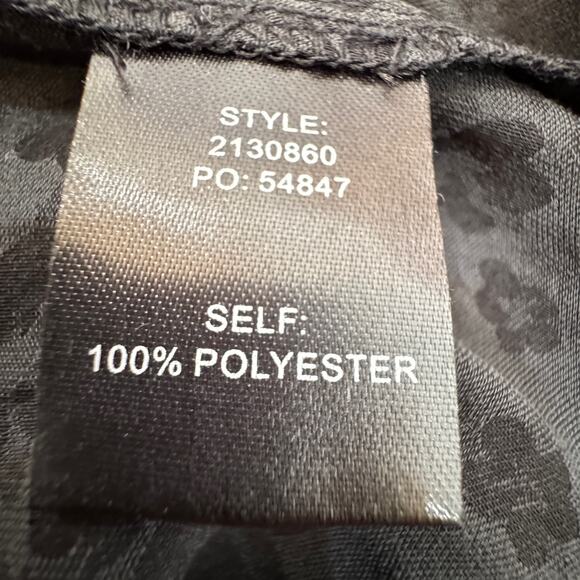 CURRENT AIR Los Angeles Floral Jacquard Top Size Large Charcoal Black Sleeveless - Picture 8 of 11